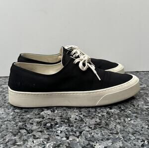 Common Projects Four Hole Black Canvas Sneakers EU 41
